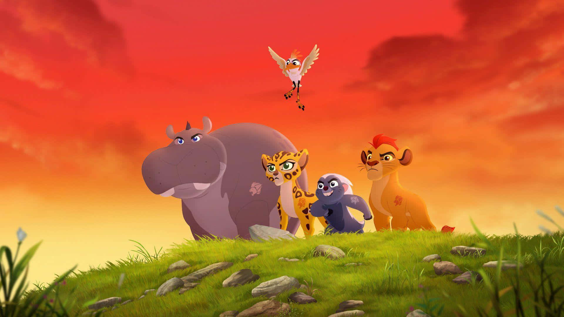 Join Simba's Brave Team, The Lion Guard Background