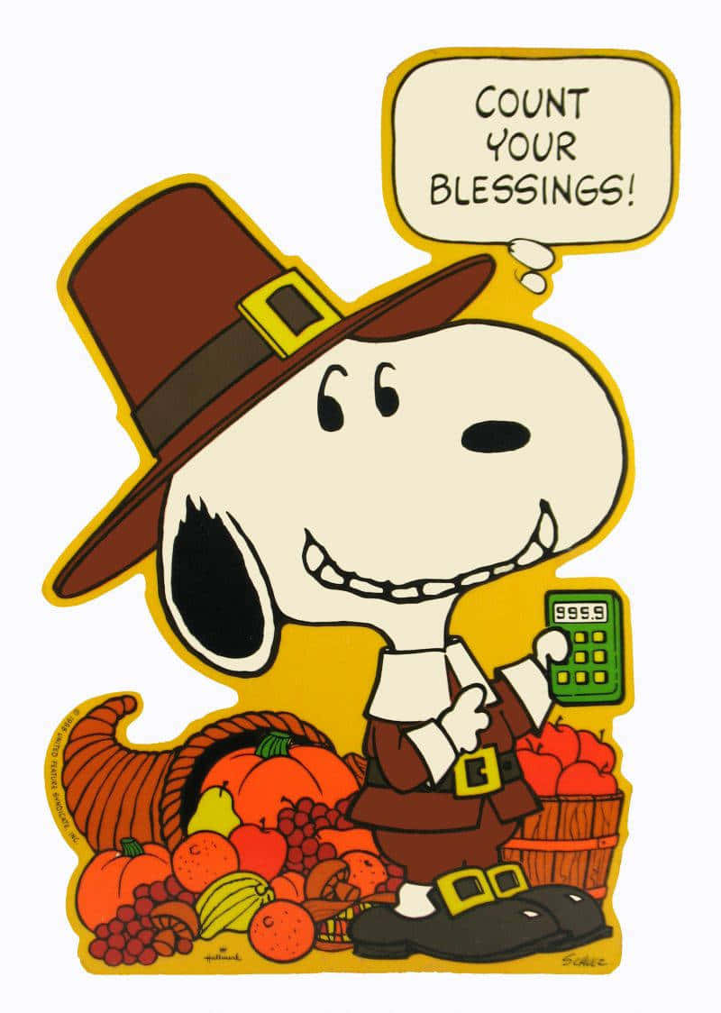 Join Snoopy For An Unforgettable Thanksgiving Background