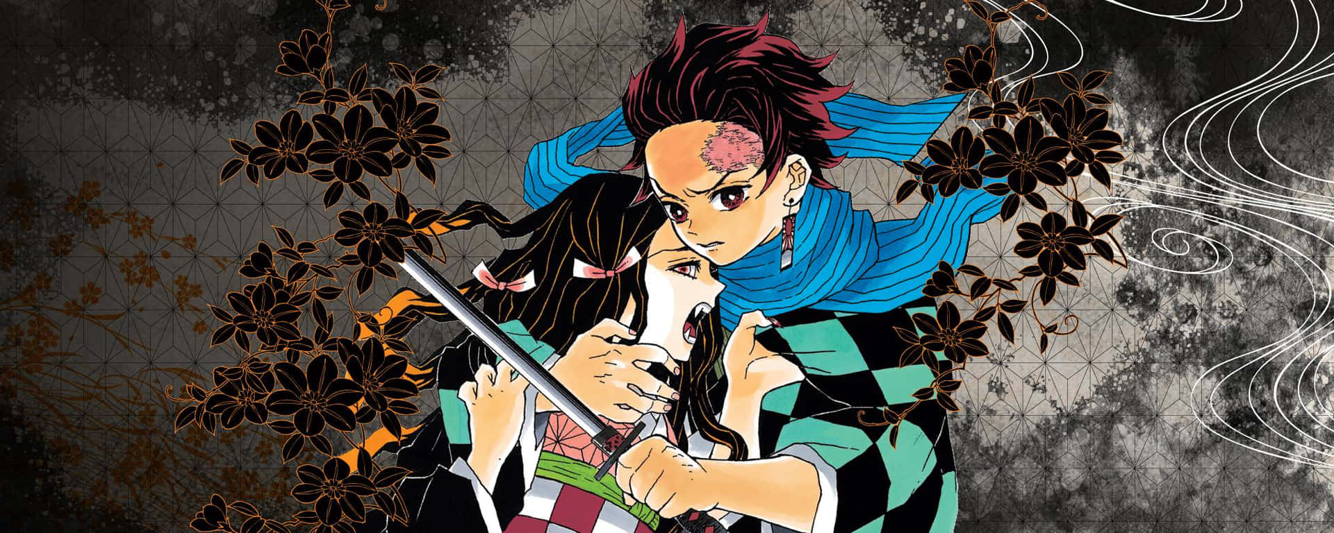 Join Tanjiro And His Friends On Their Quest To Save Nezuko In Demon Slayer Manga Background