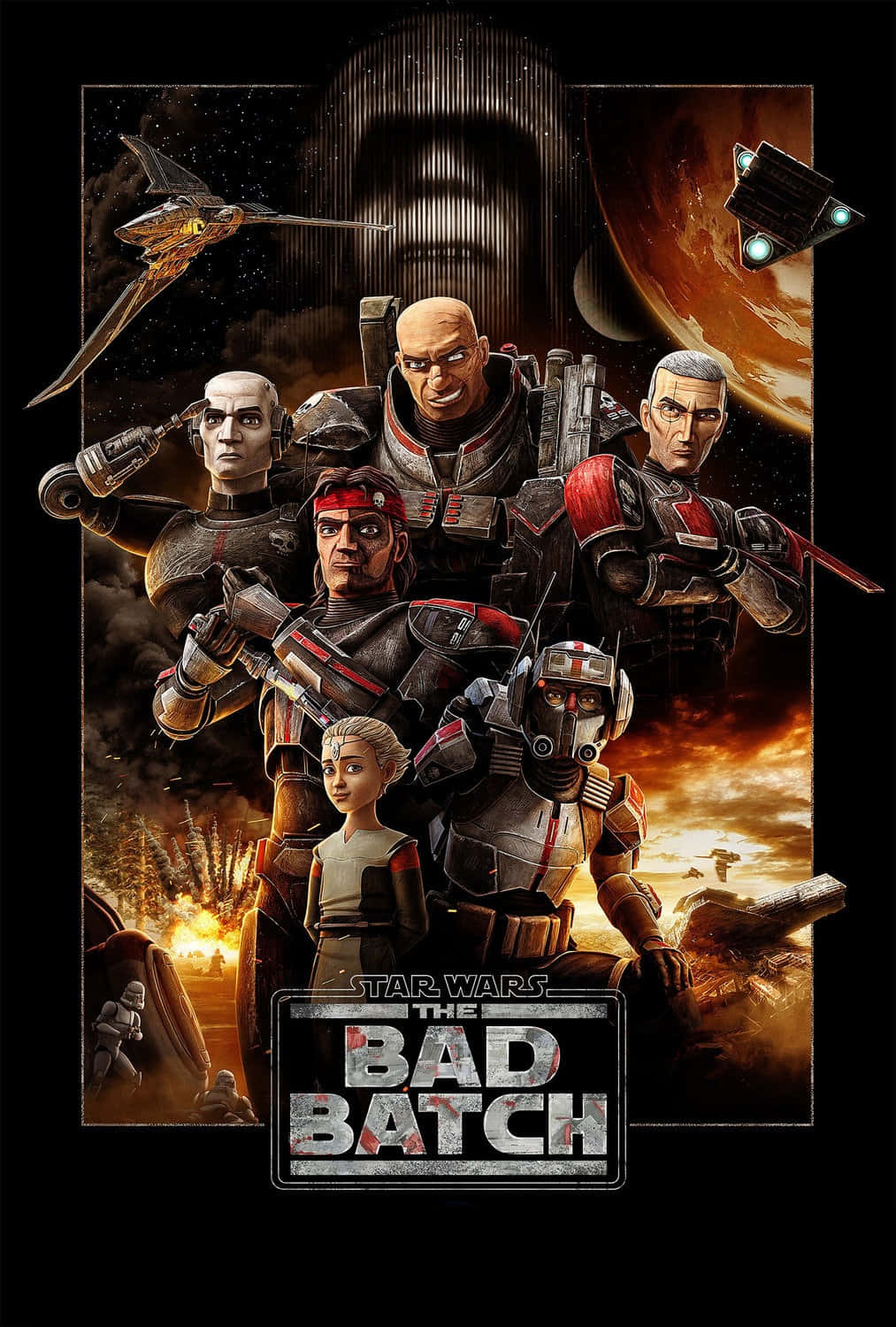 Join The Bad Batch Clone Troopers On Their Adventures Background