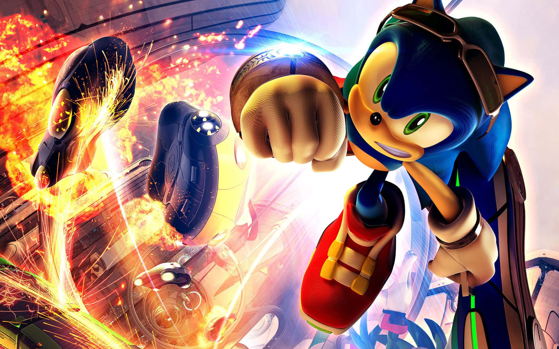 Join The Blue Blur With Sonic The Hedgehog 4k Background