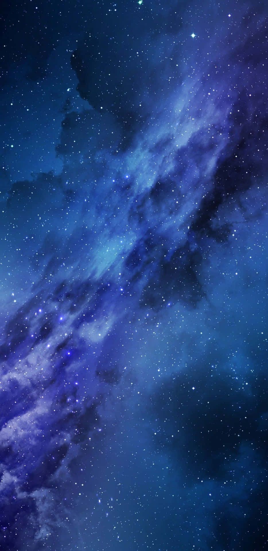 Join The Blue Galaxy Experience With Iphone Background