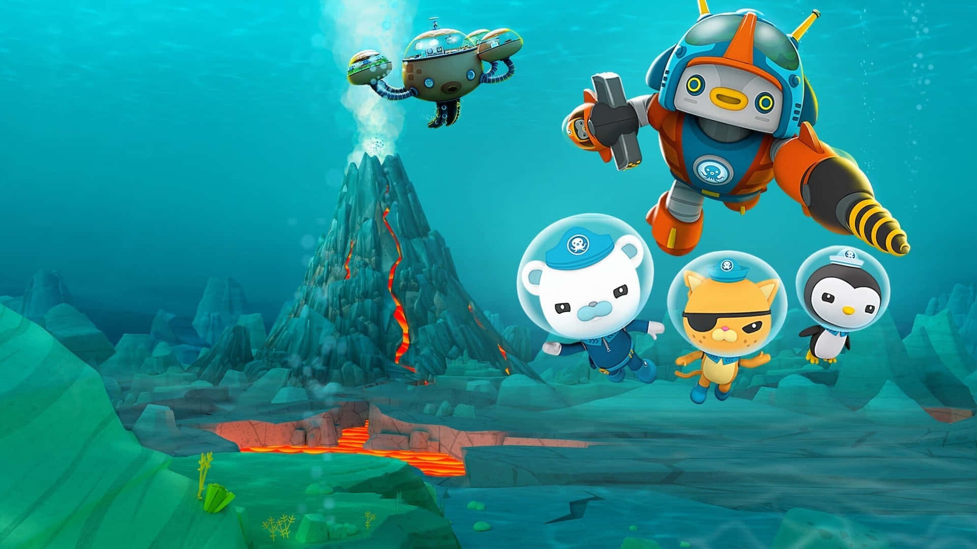 Join The Brave Octonauts In Defending The Ocean! Background