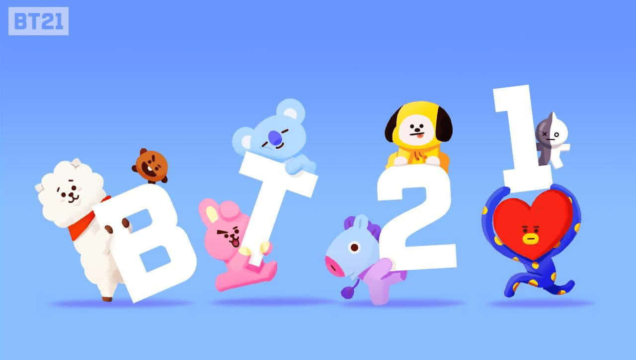 Join The Bts Army And Get Your Bt21 4k Wallpaper Now! Background