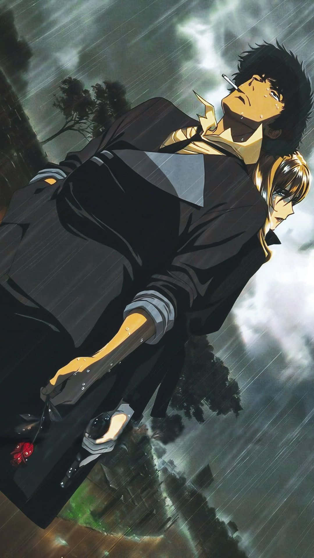 Join The Cowboy Bebop Crew On Their Galactic Adventures With The Official Cowboy Bebop Iphone Background