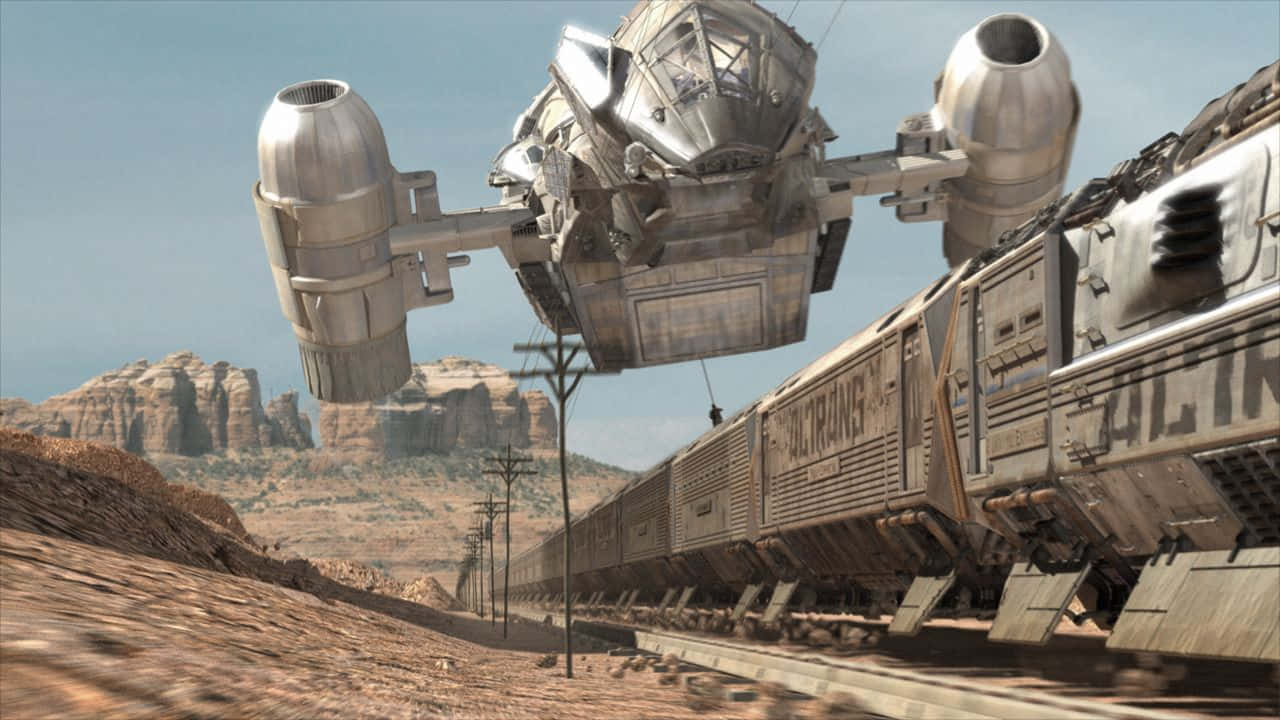 Join The Crew Of The Serenity On The Frontiers Of Space Background