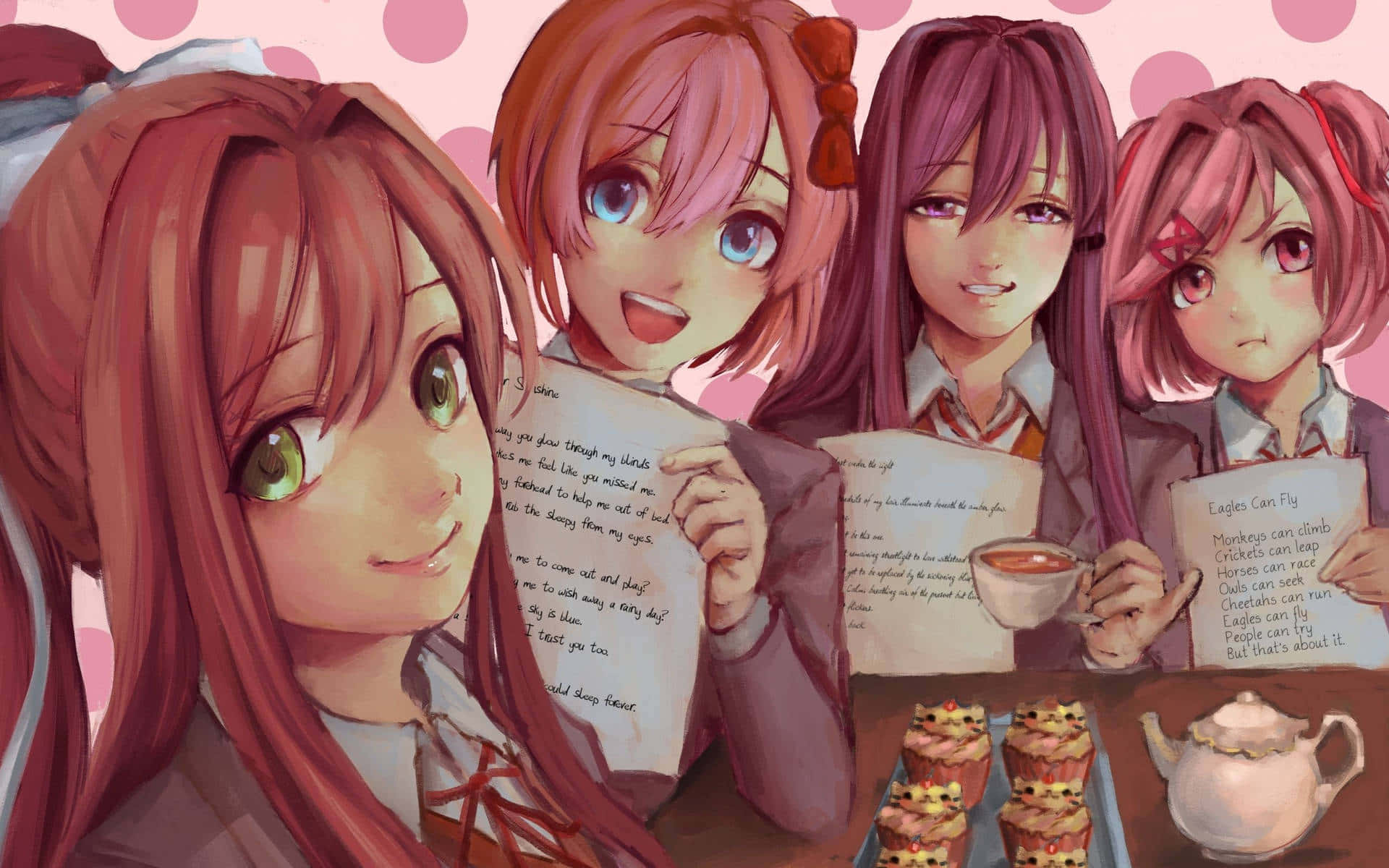 Join The Doki Doki Family And Explore The World! Background