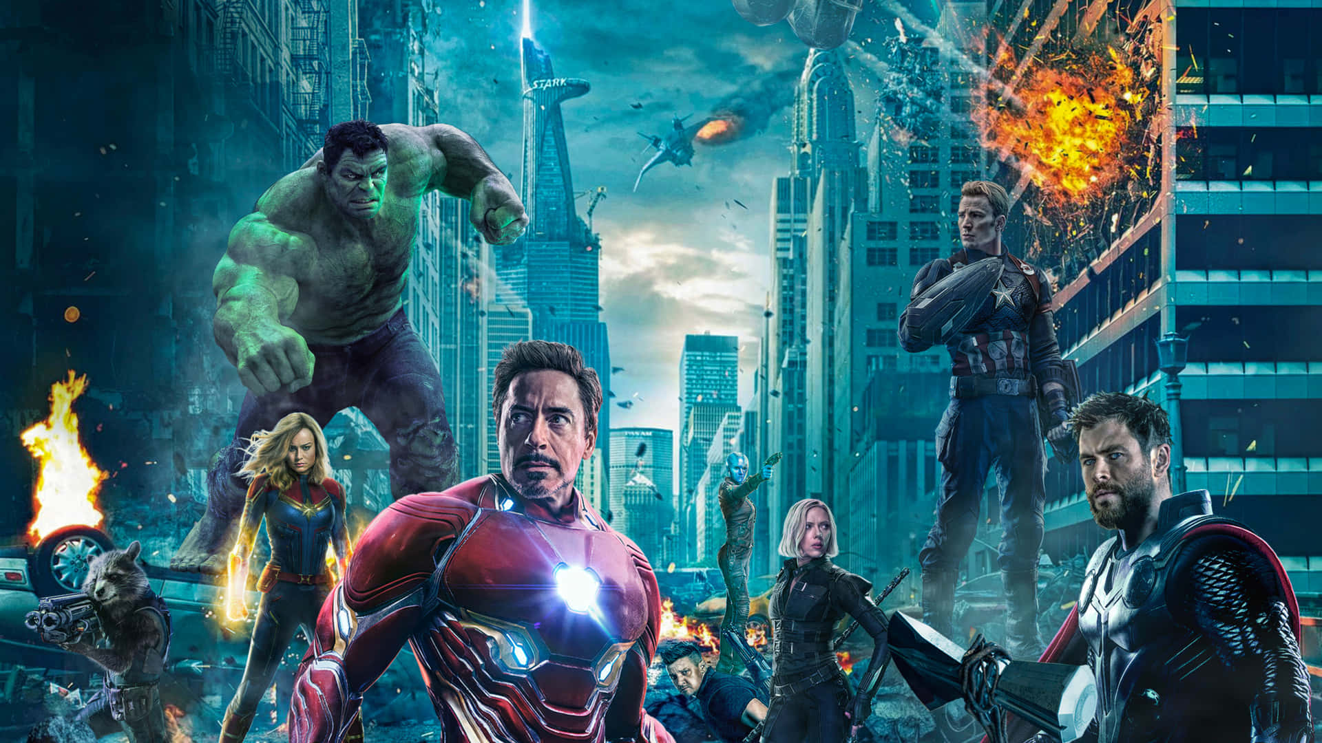 Join The Earth's Mightiest Heroes In The Action-packed Marvel's Avengers Movie Background