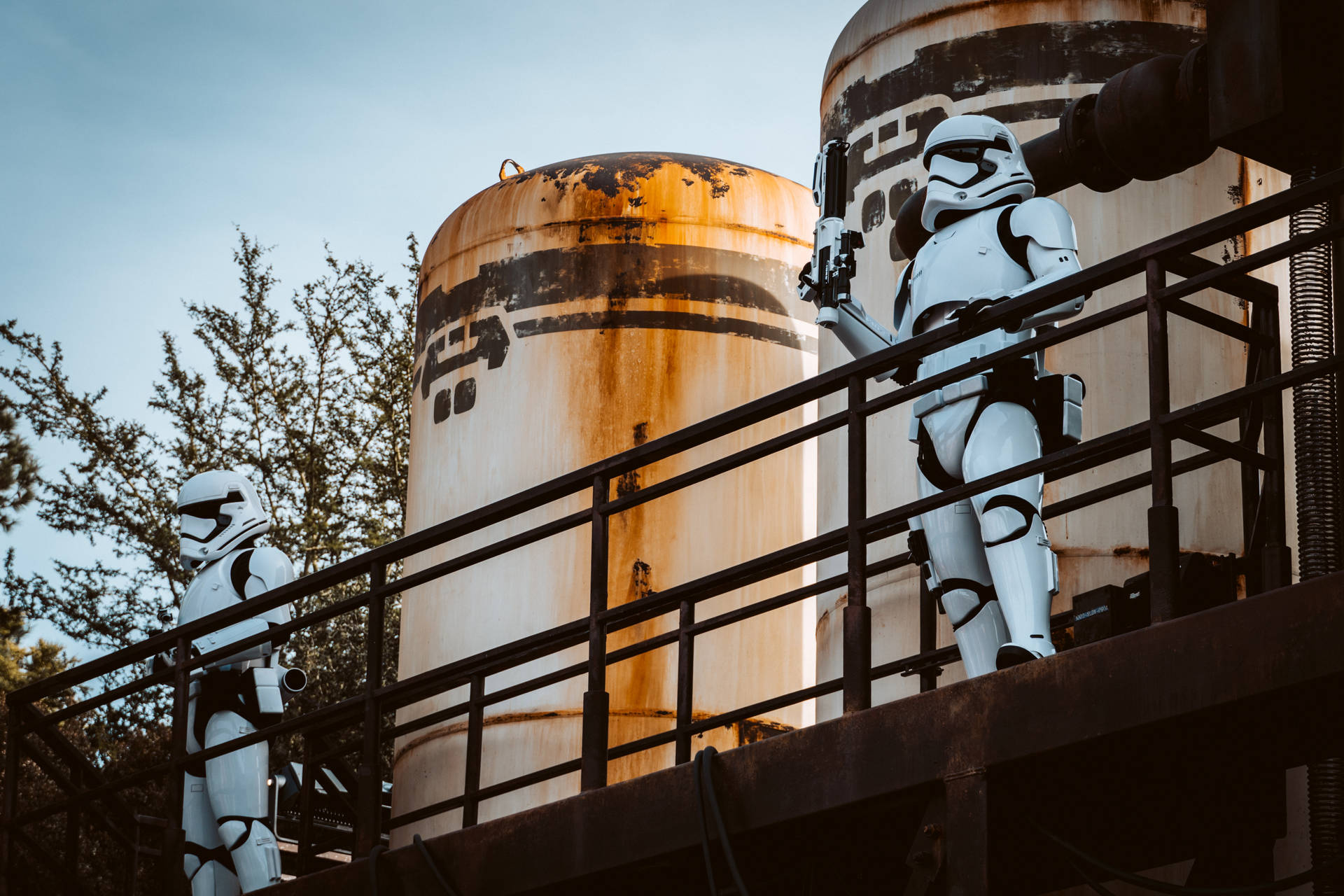 Join The Empire In The Star Wars Galaxy's Edge Background