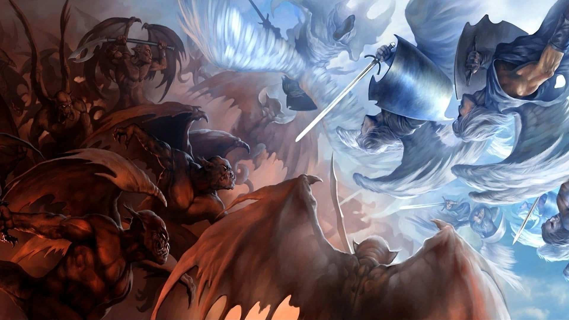 Join The Fight For Good In The Battle Of Spiritual Warfare Background