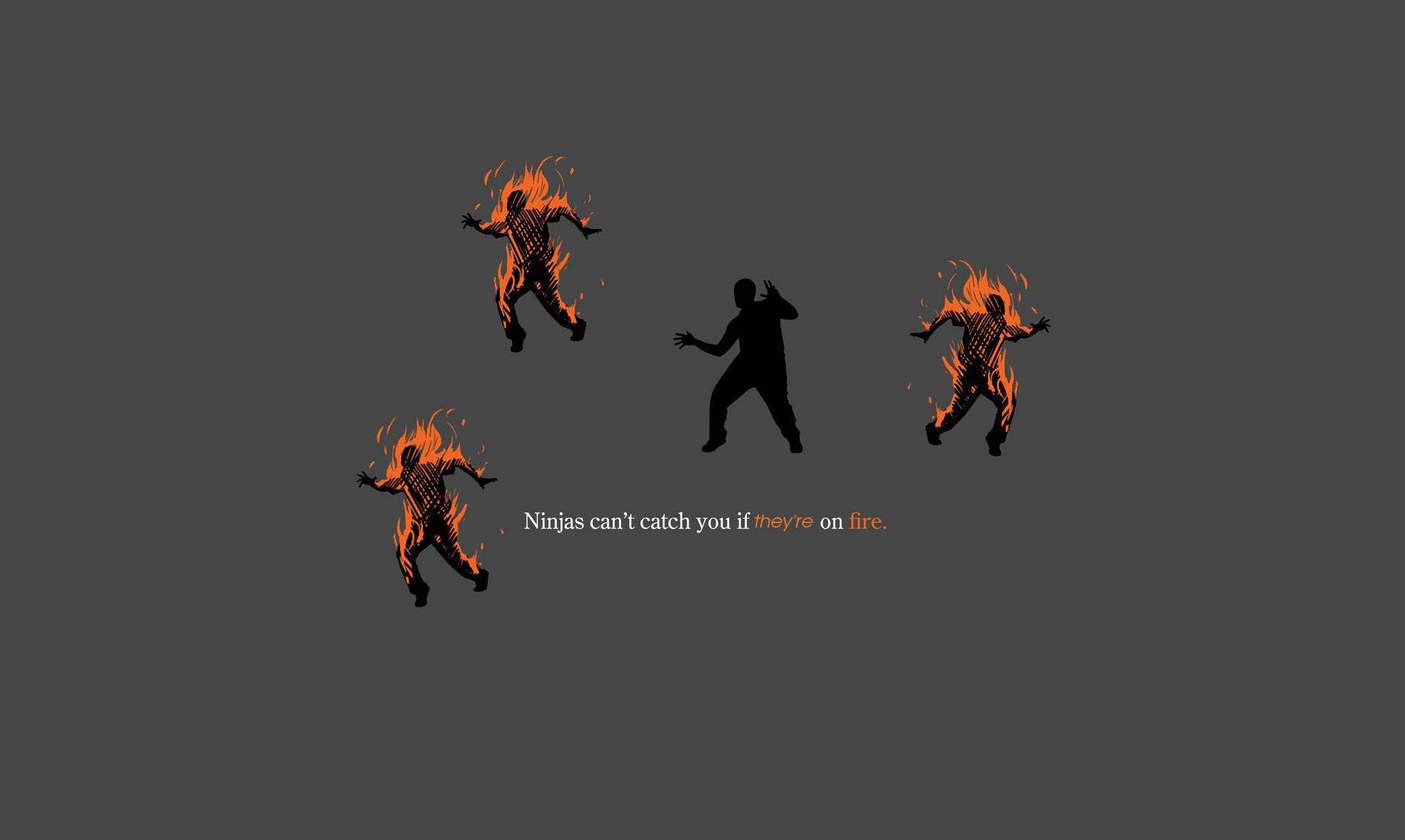 Join The Fire Ninjas And Become Uncatchable Background