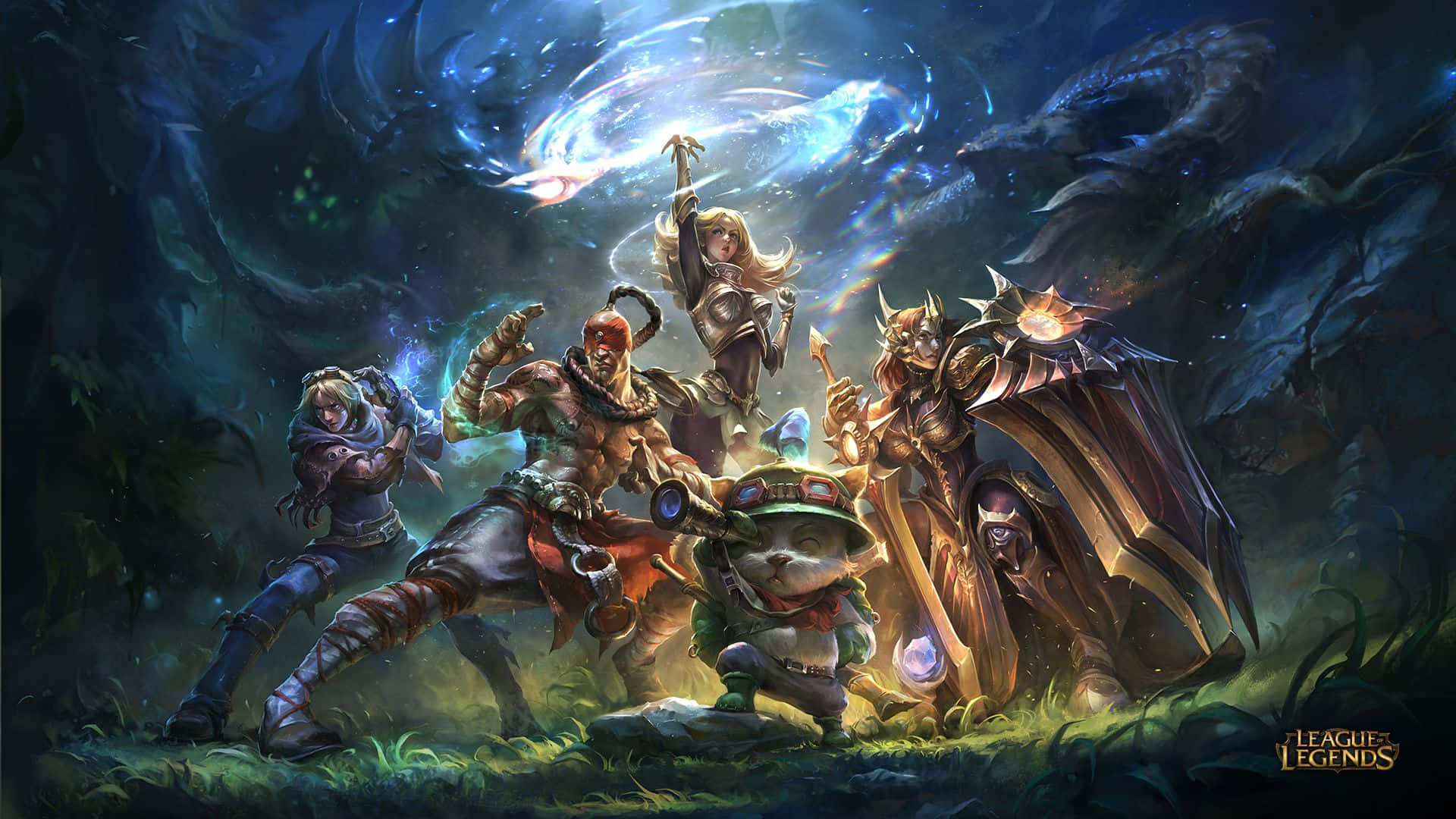 Join The Gaming World Of League Of Legends With This Laptop Background