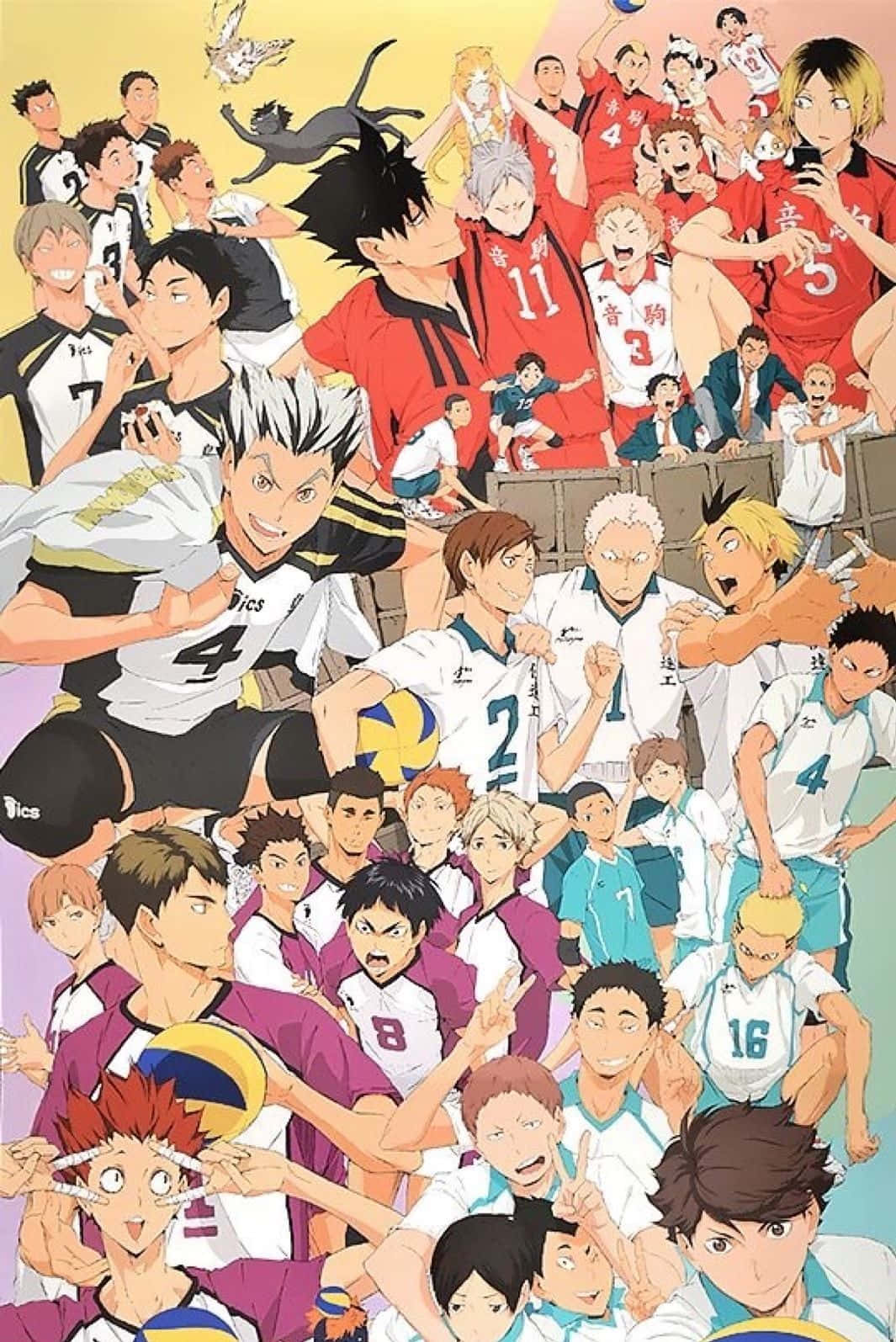 Join The Haikyuu Team With The New Haikyuu Iphone Background