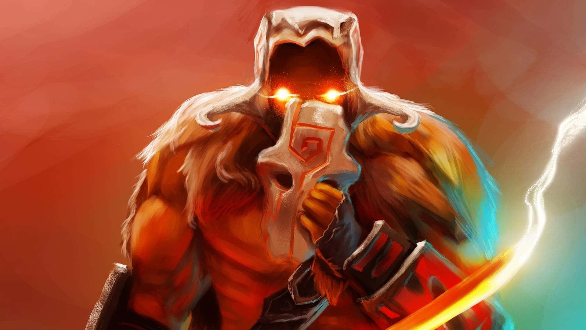 Join The Juggernaut In Dota 2 - A Fearsome Display Of Power Background