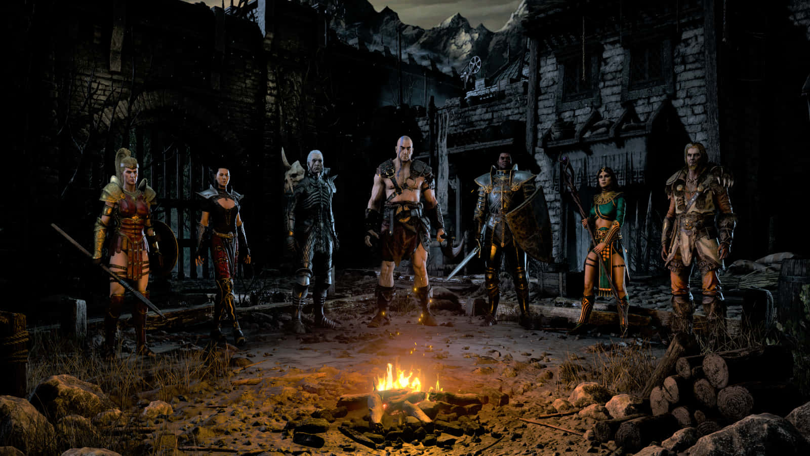 Join The Legions Of Players In The Classic Computer Game Diablo 2 Background