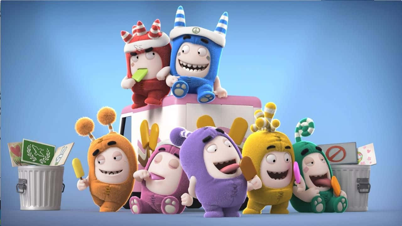 Join The Oddbods In A Fun-filled Adventure! Background