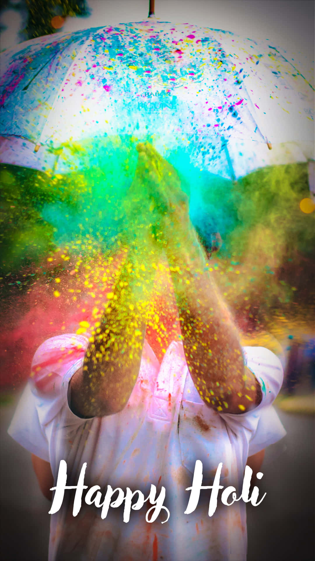 Join Us And Celebrate The Festival Of Colors Background