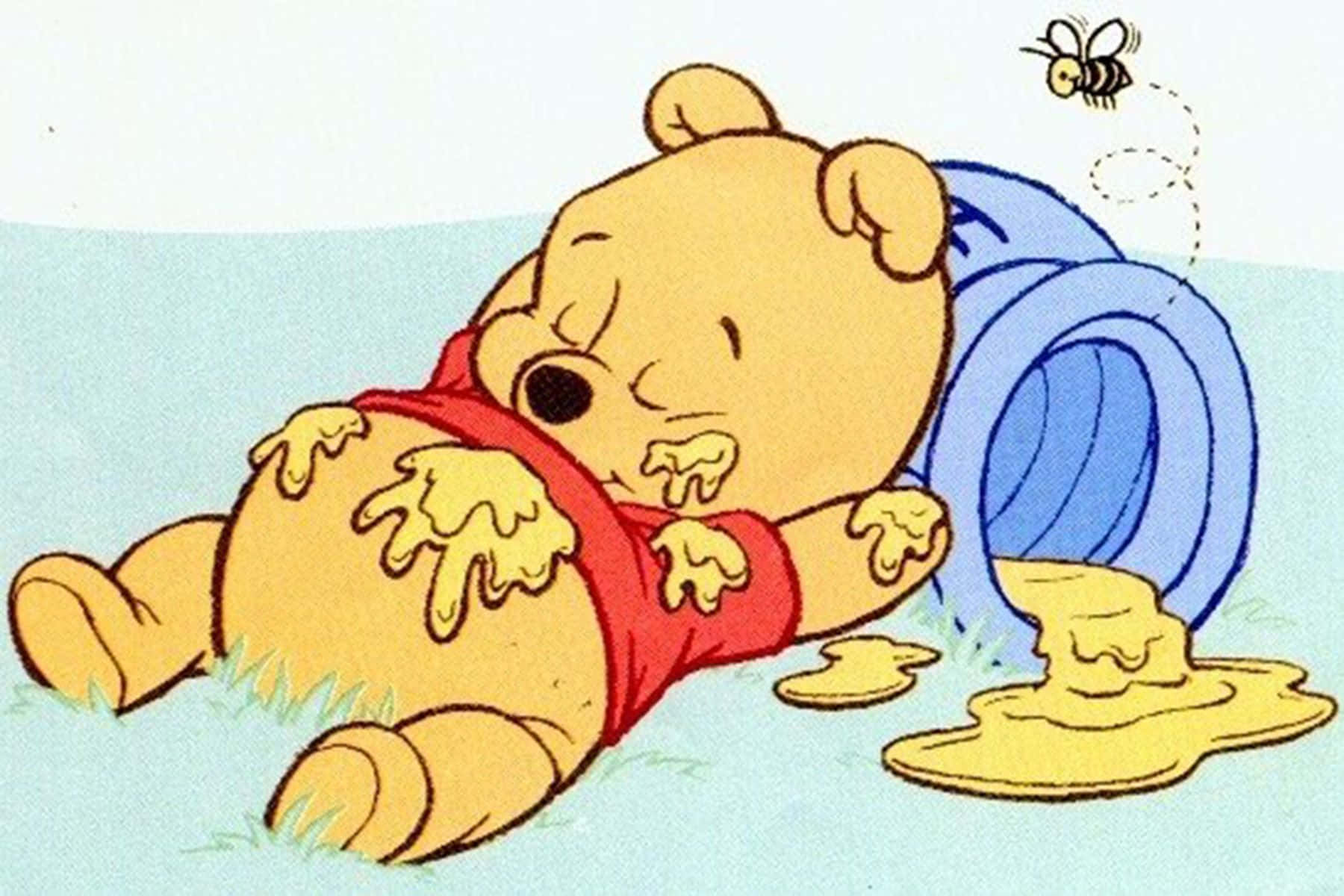 Join Winnie The Pooh On Another Fun Adventure! Background