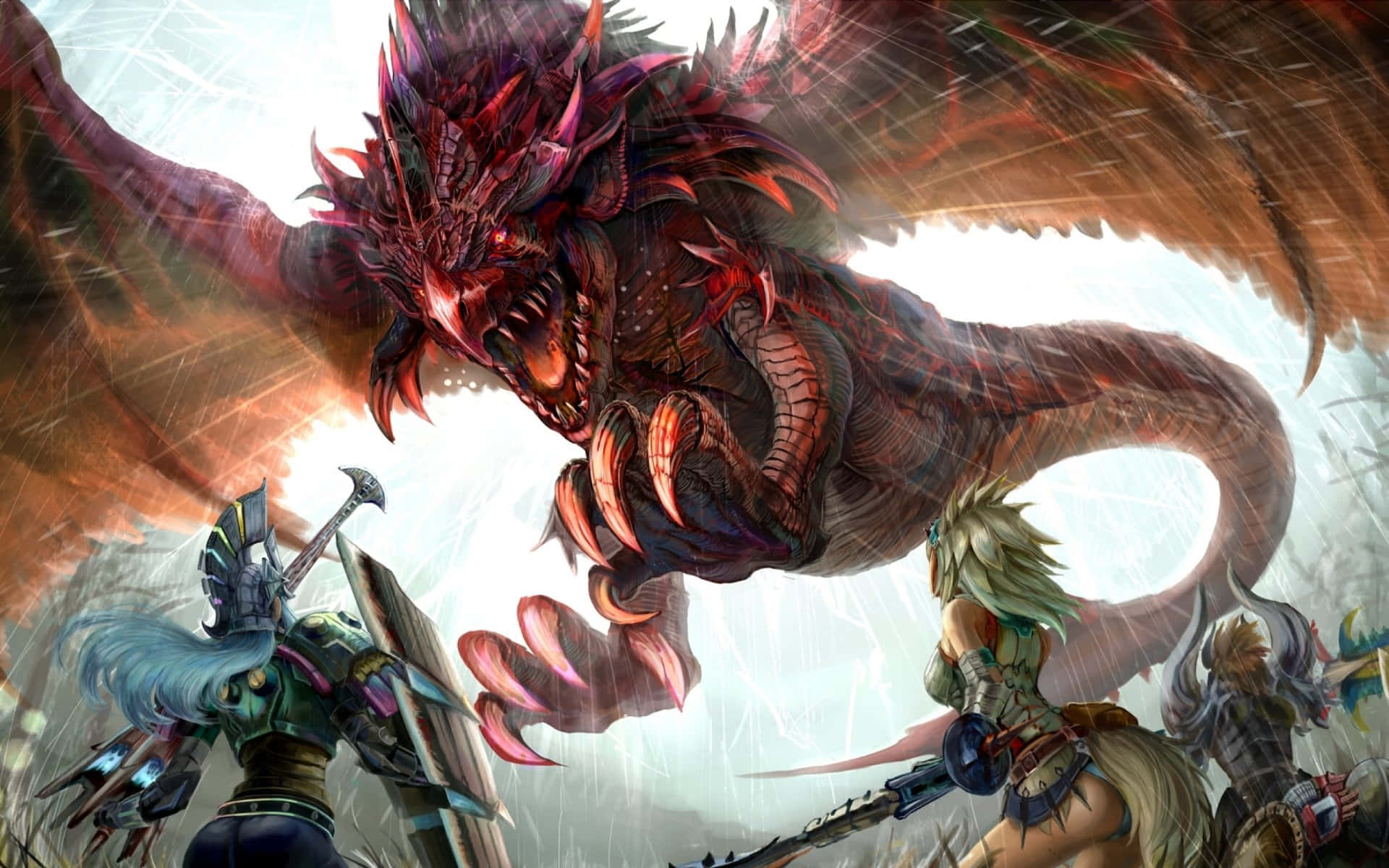 Join Your Friends And Conquer Monster Hunter 3 Background