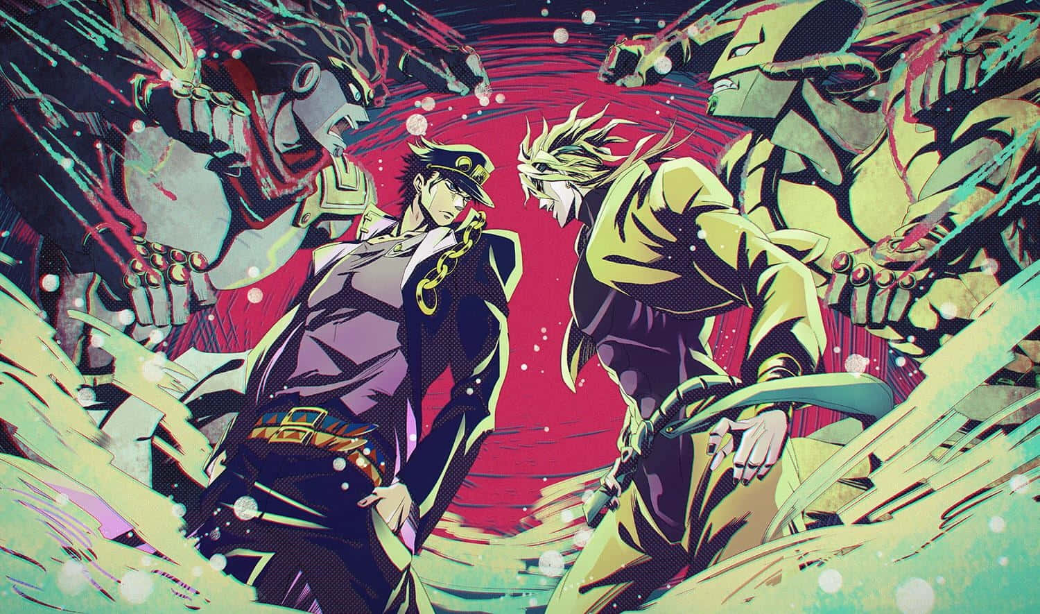 Jojo Bizarre Adventure Diavolo And Dio Brando Background