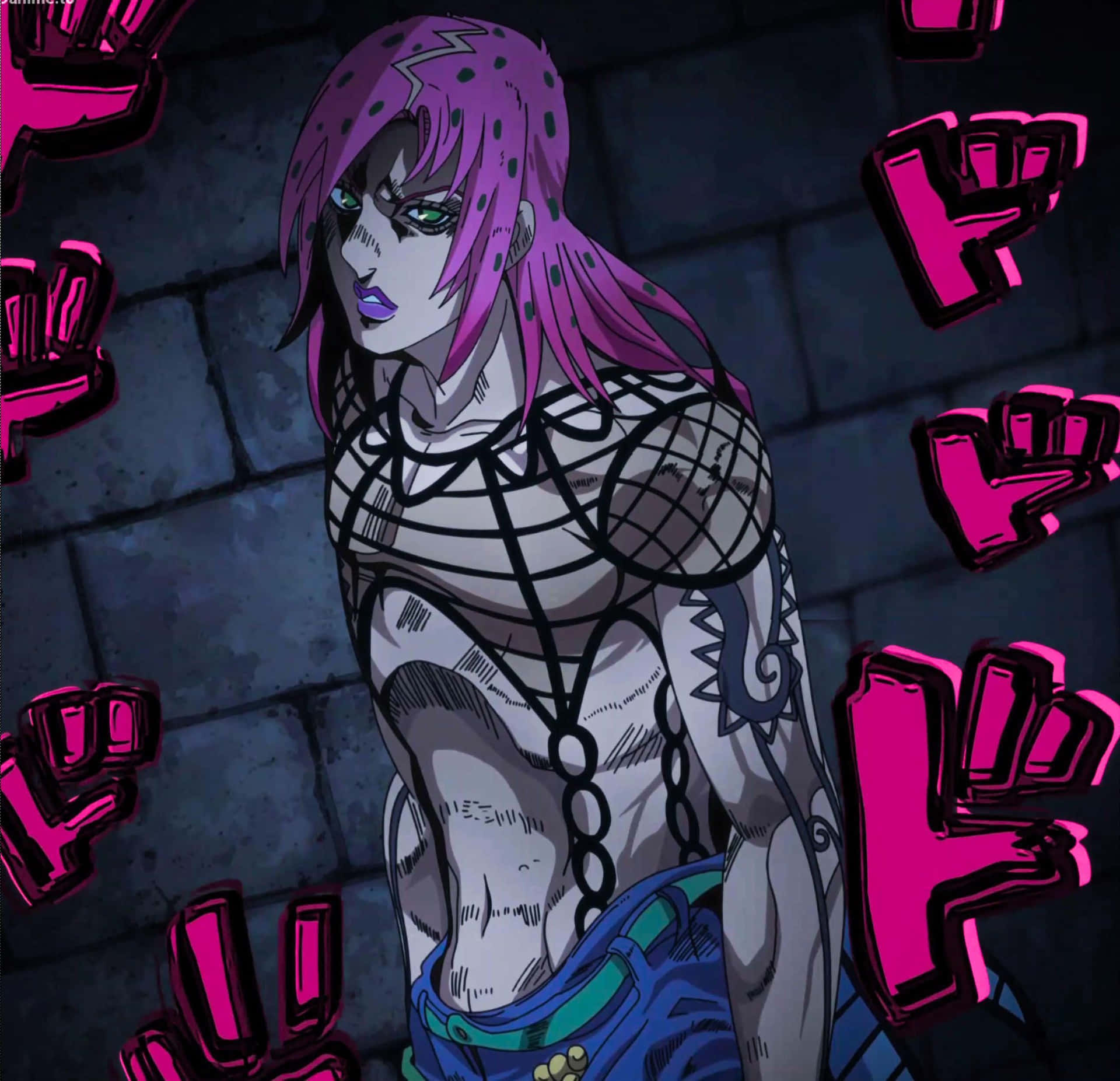 Jojo Bizarre Adventure Diavolo Facing Off With His Stand, King Crimson.