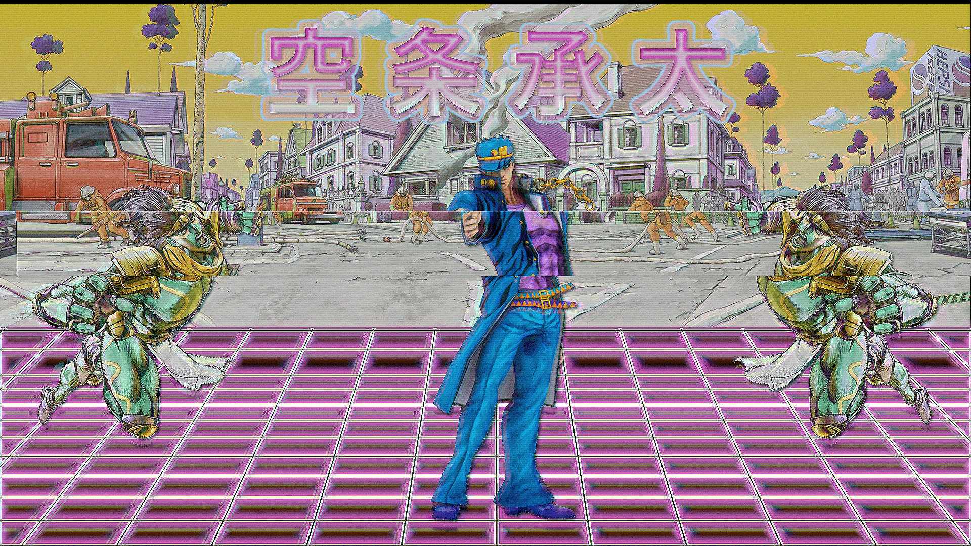 Jojo Cute Retro Anime Aesthetic Background