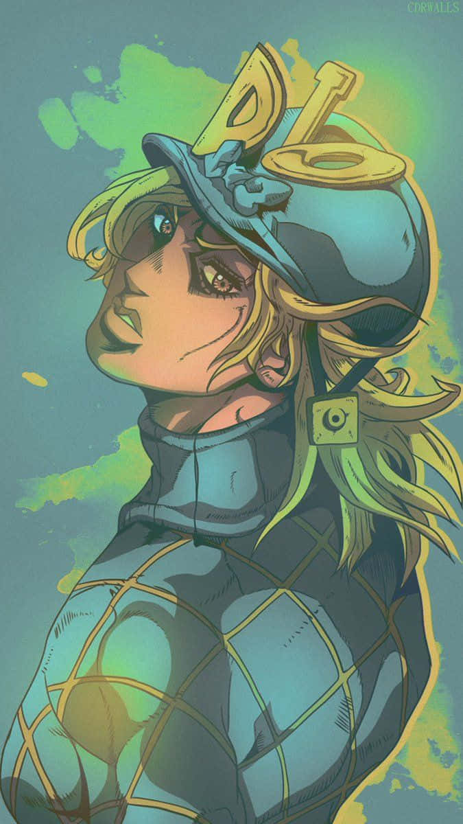 Jojos Bizarre Adventure Iphone Dio Green Background