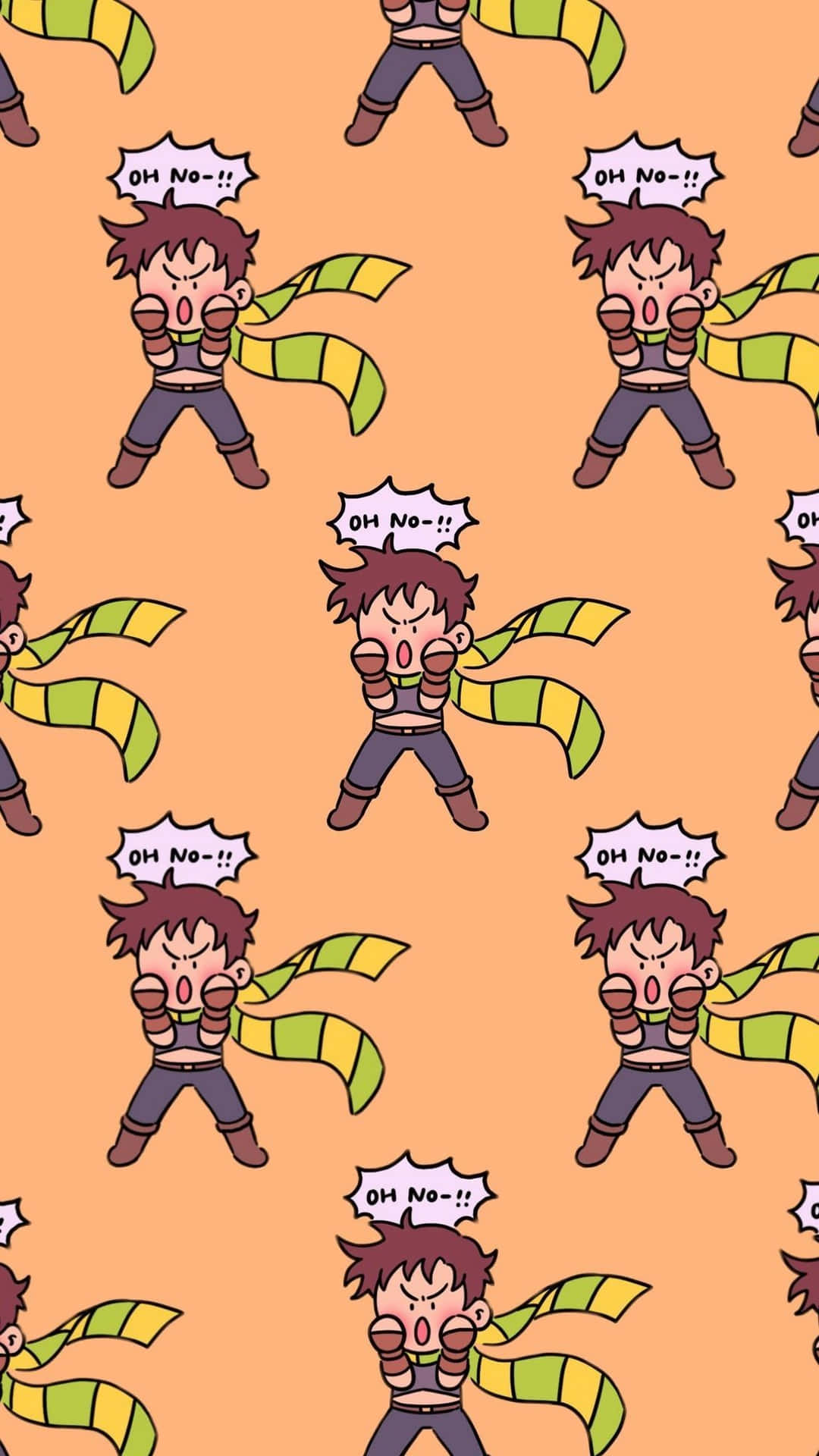Jojos Bizarre Adventure Iphone Joseph Joestar Doodle Background