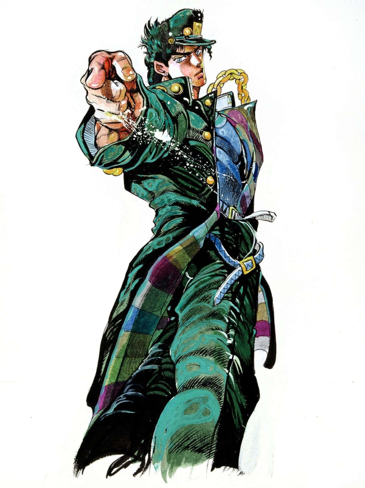 Jojos Bizarre Adventure Iphone Jotaro Kujo Background