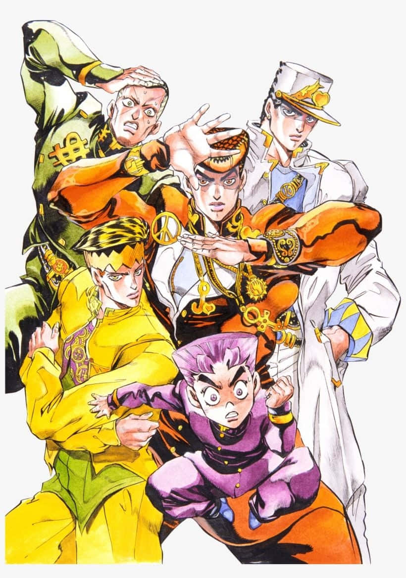 Jojos Bizarre Adventure Iphone Part Four Joestar Group Background