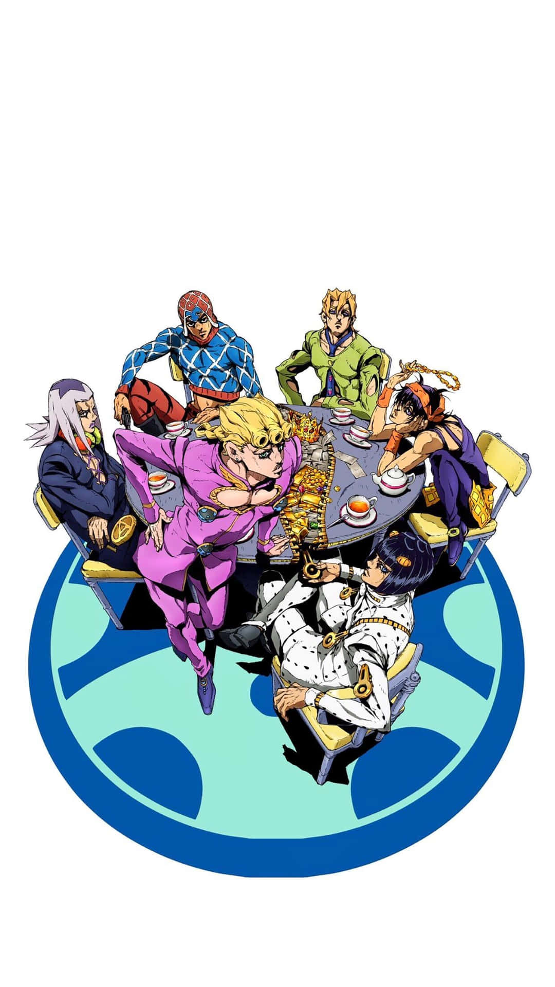 Jojos Bizarre Adventure Iphone Team Bucciarati Background