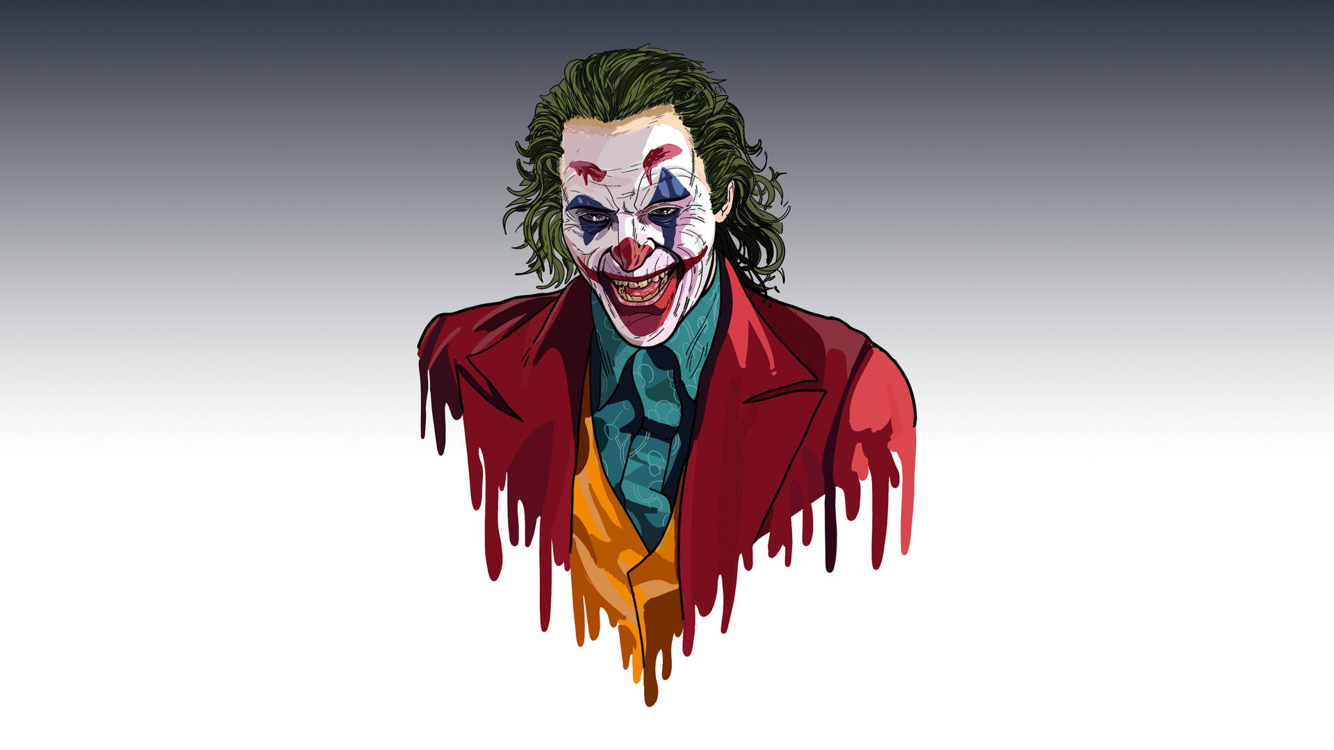 Joker 2019 Bust Sketch Background