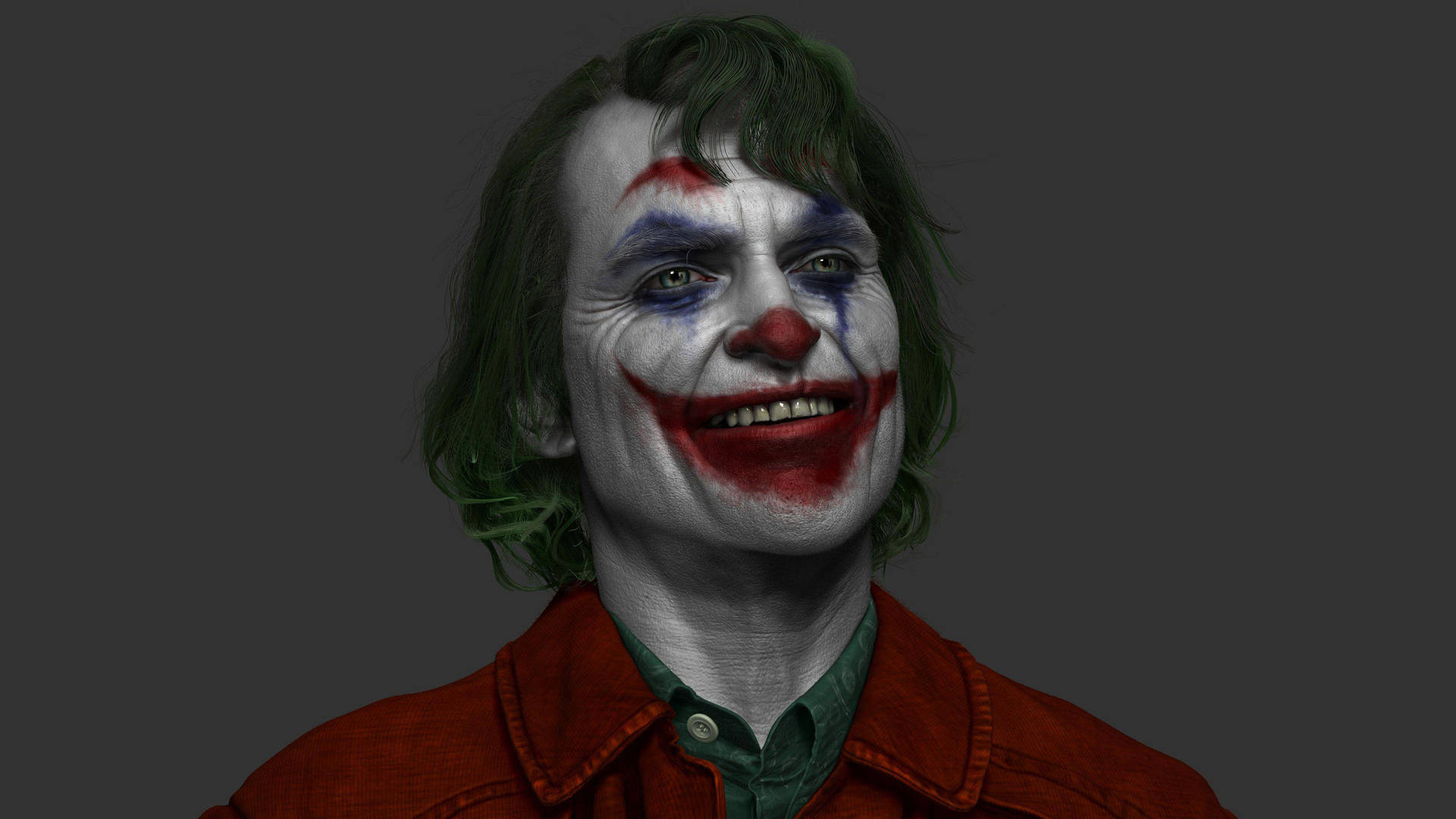 Joker 2020 Green Hair Background