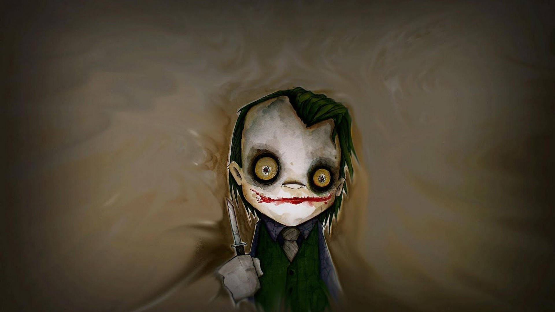 Joker 4k Ultra Hd Creepy Doll Art Background