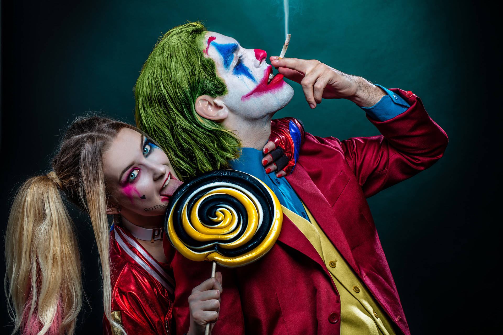 Joker And Harley Quinn Cosplay Background