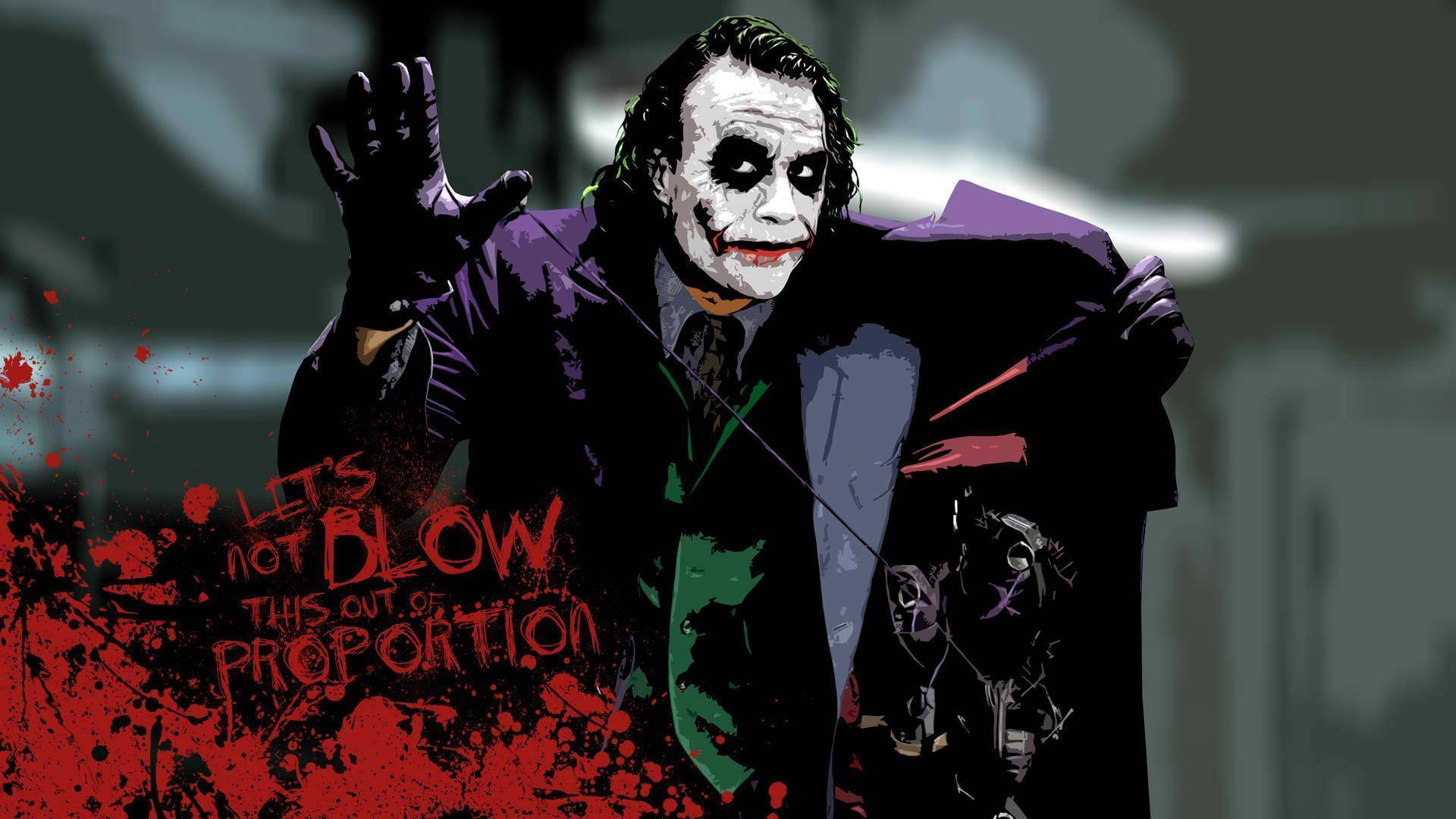 Joker Blowing Things Background
