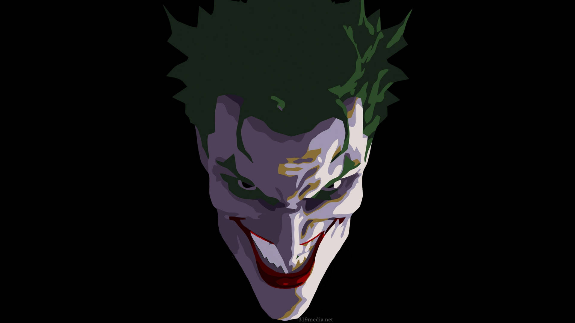 Joker Drawing Cartoon Face Grinning Background