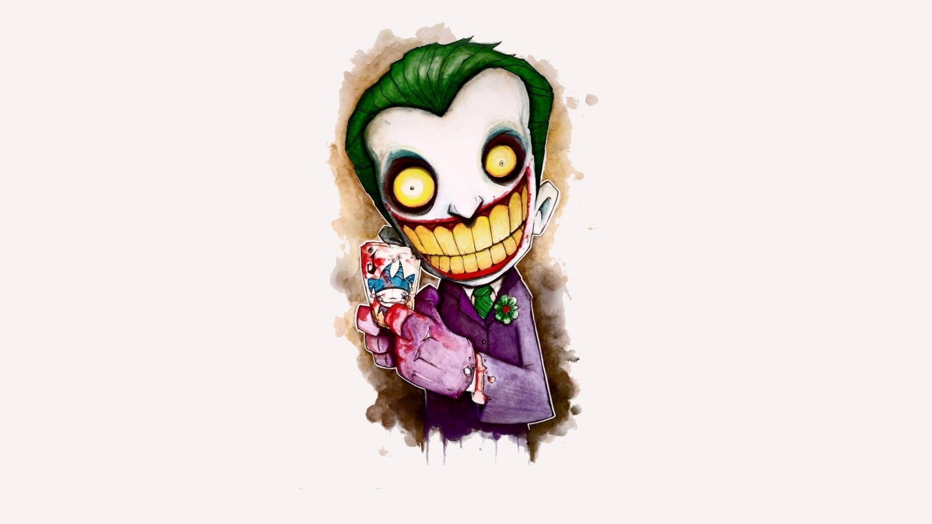 Joker Drawing Cartoon Yellow Teeth