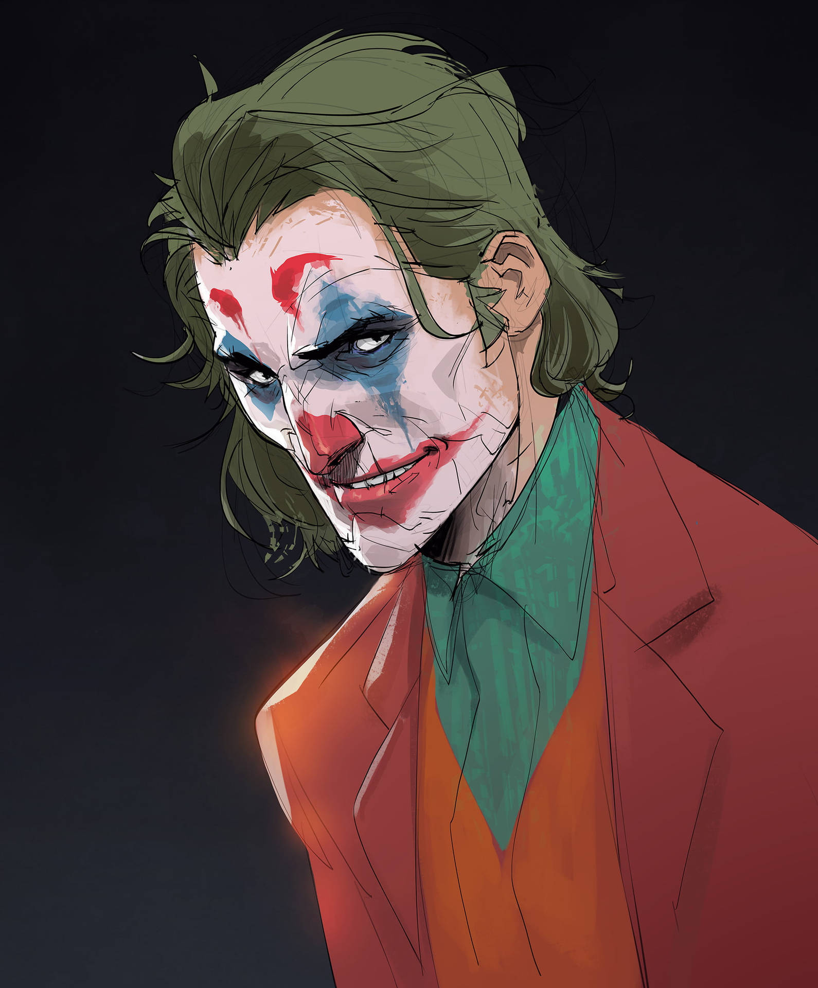 Joker Drawing Joaquin Phoenix Fanart