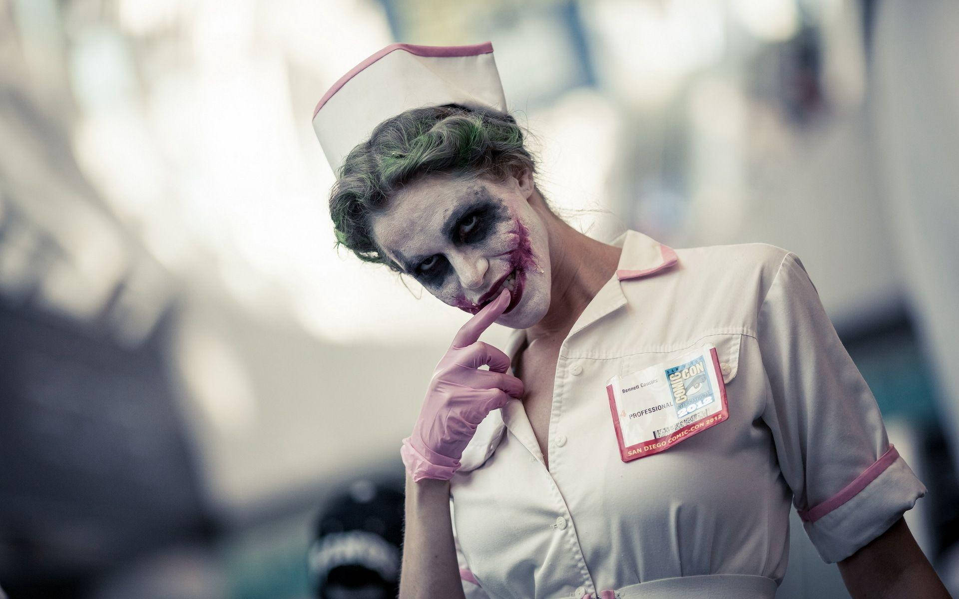 Joker Female Nurse Background