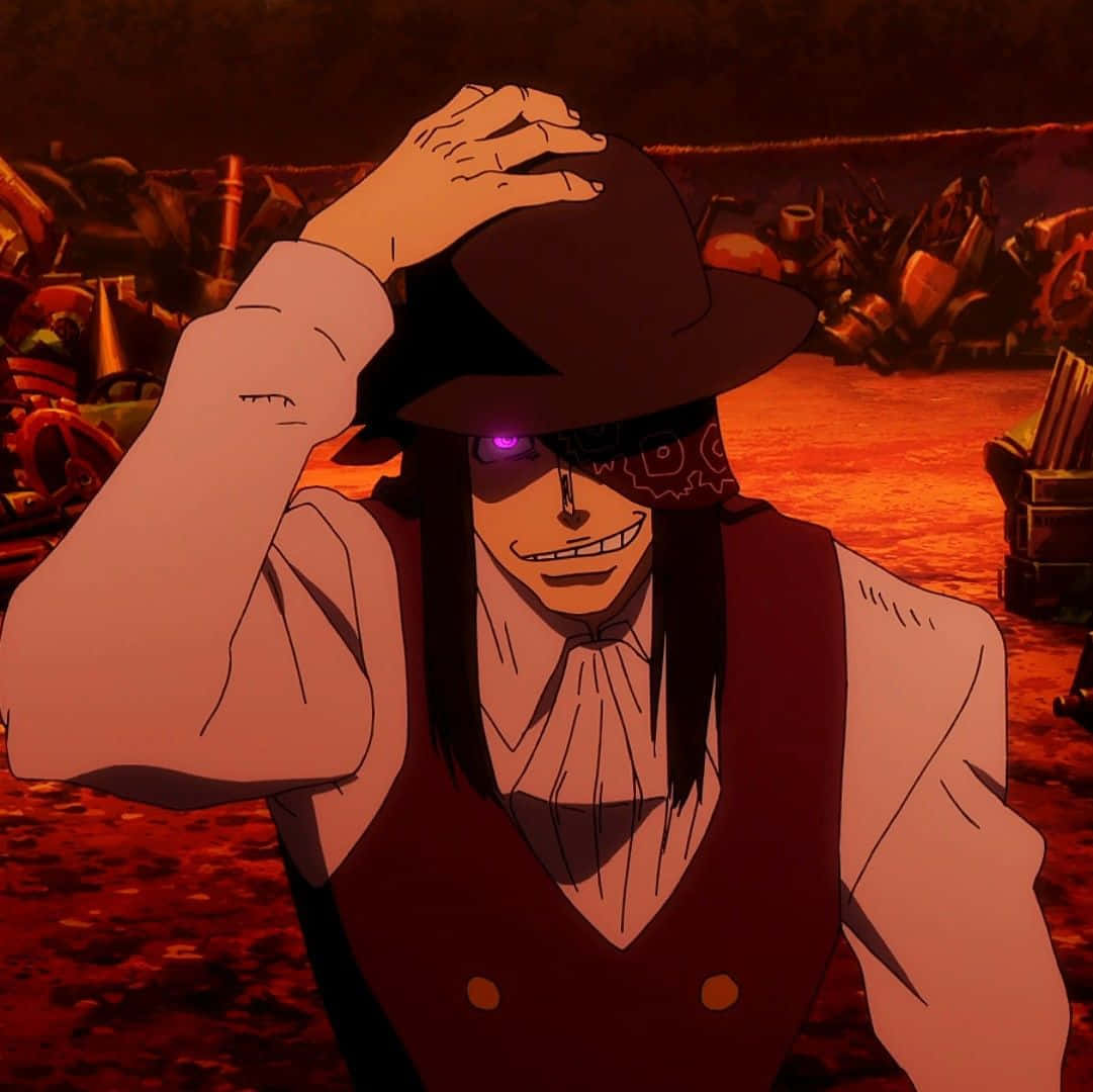 Joker From Fire Force - A Mysterious Enigma Background