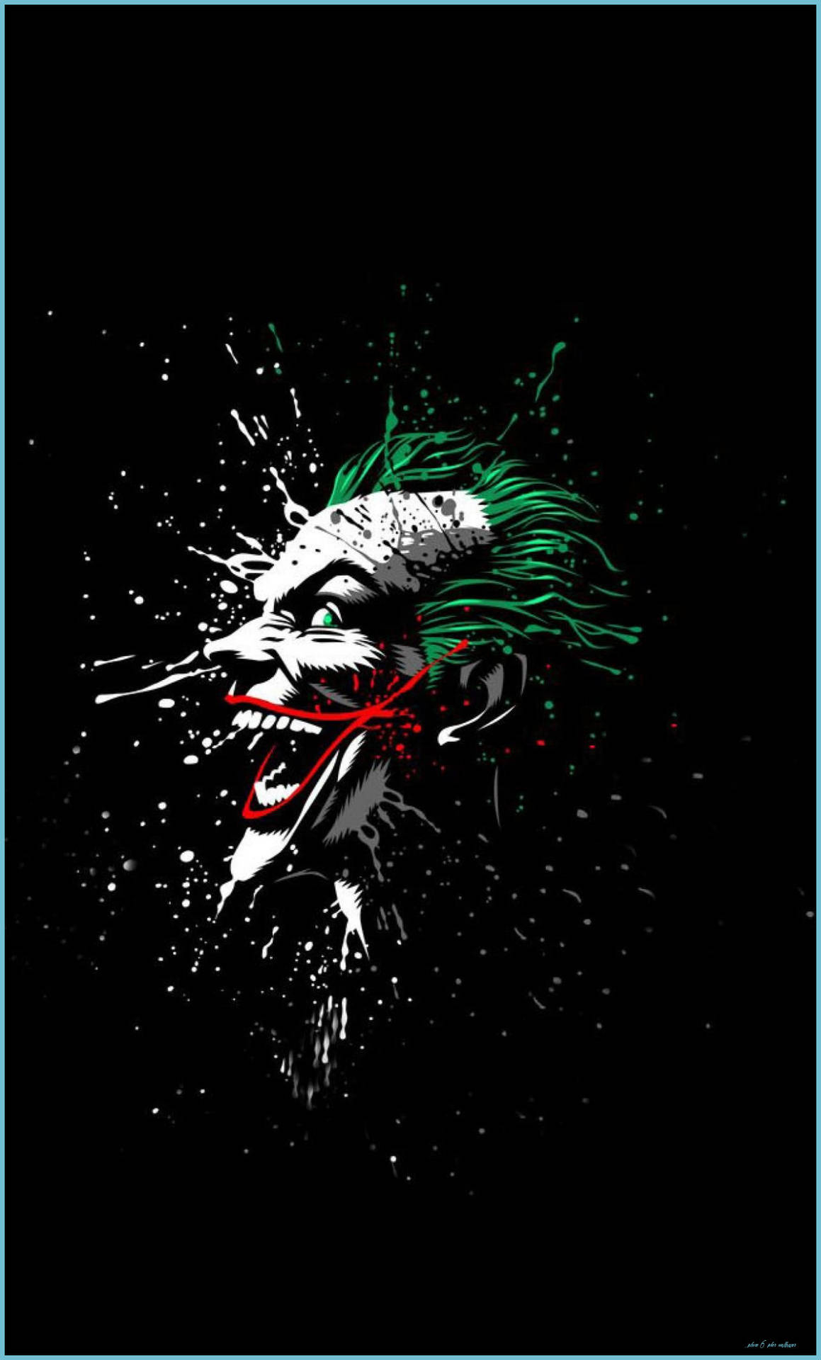 Joker Iphone Artistic Face Splattered
