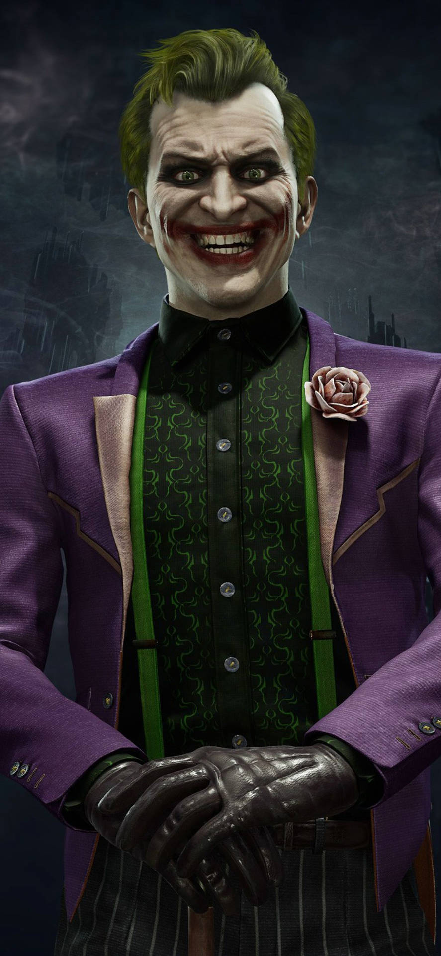 Joker Iphone Teasing Face In Purple