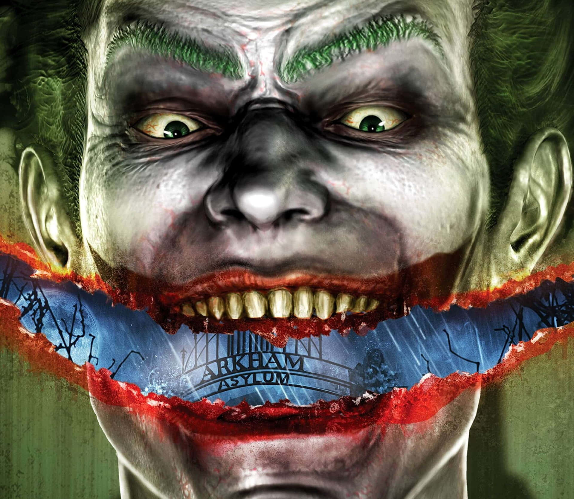 Joker Laughing Maniacally In Chilling Movie Scene