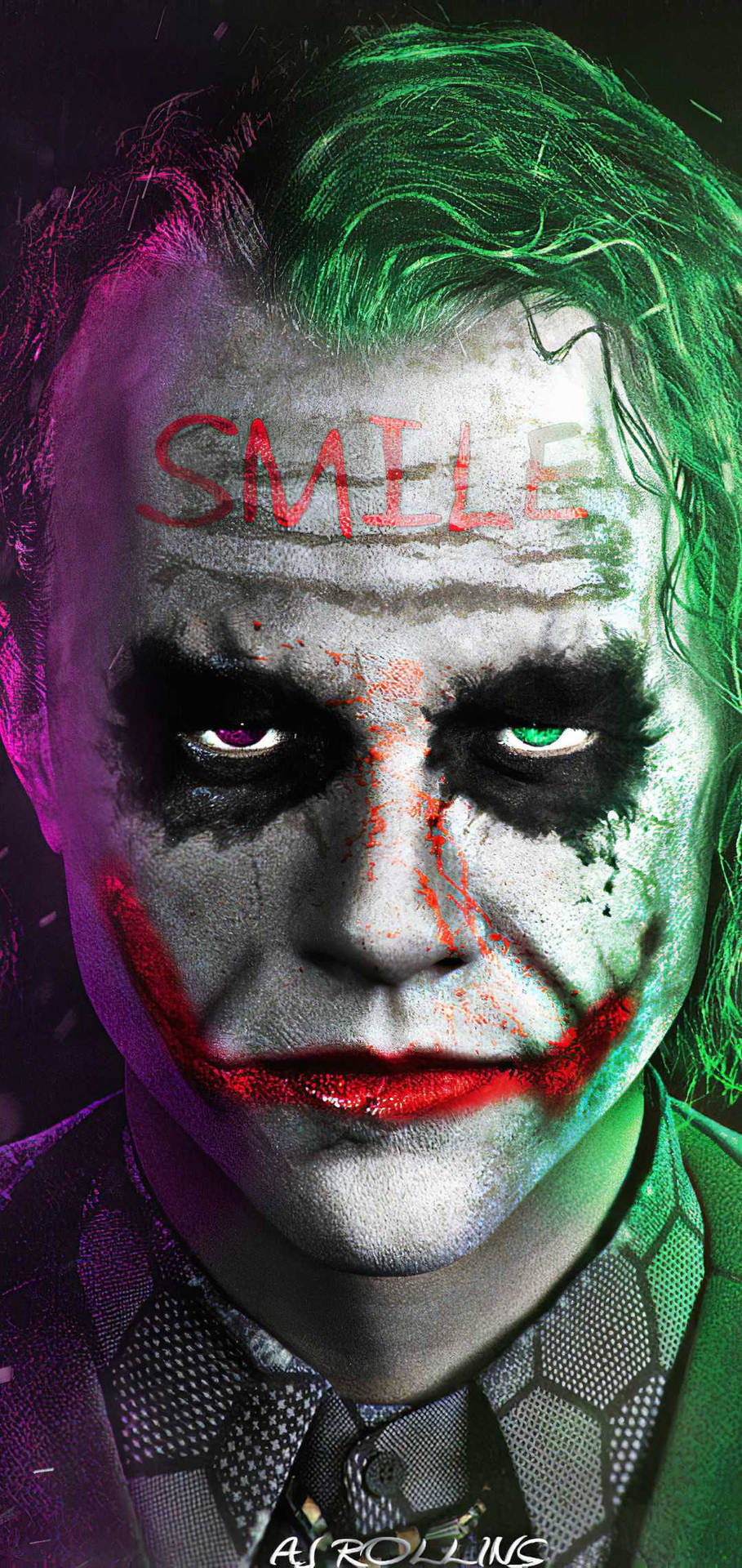 Joker Phone Face Closeup Background