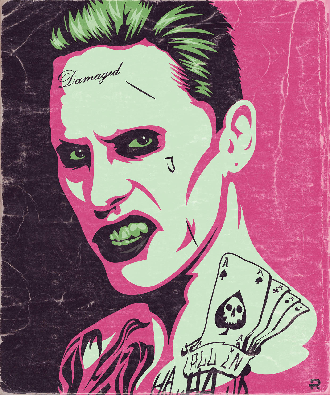 Joker Phone Pop Art Background