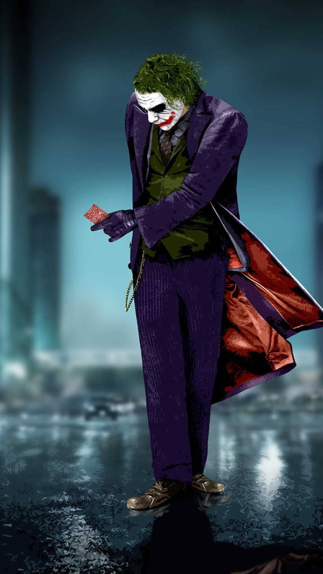 Joker Phone Purple Outfit Background