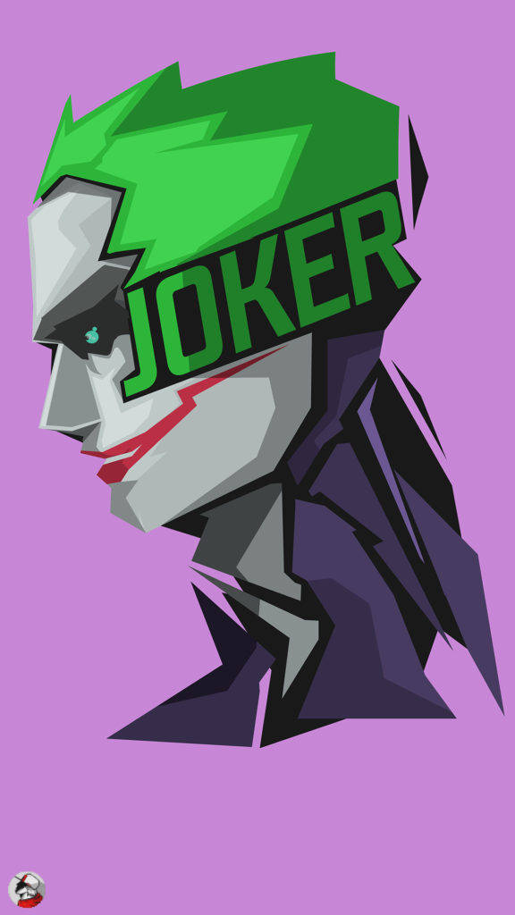 Joker Phone Vector Art Background
