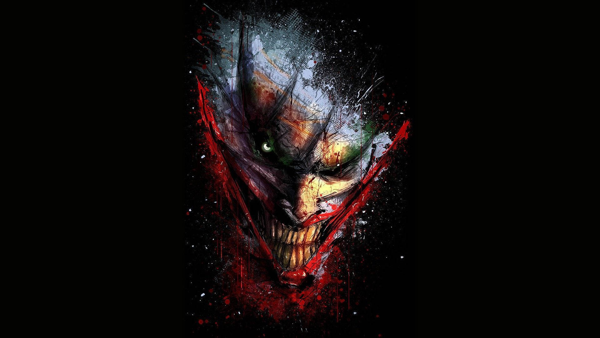 Joker's Skinned Face Background