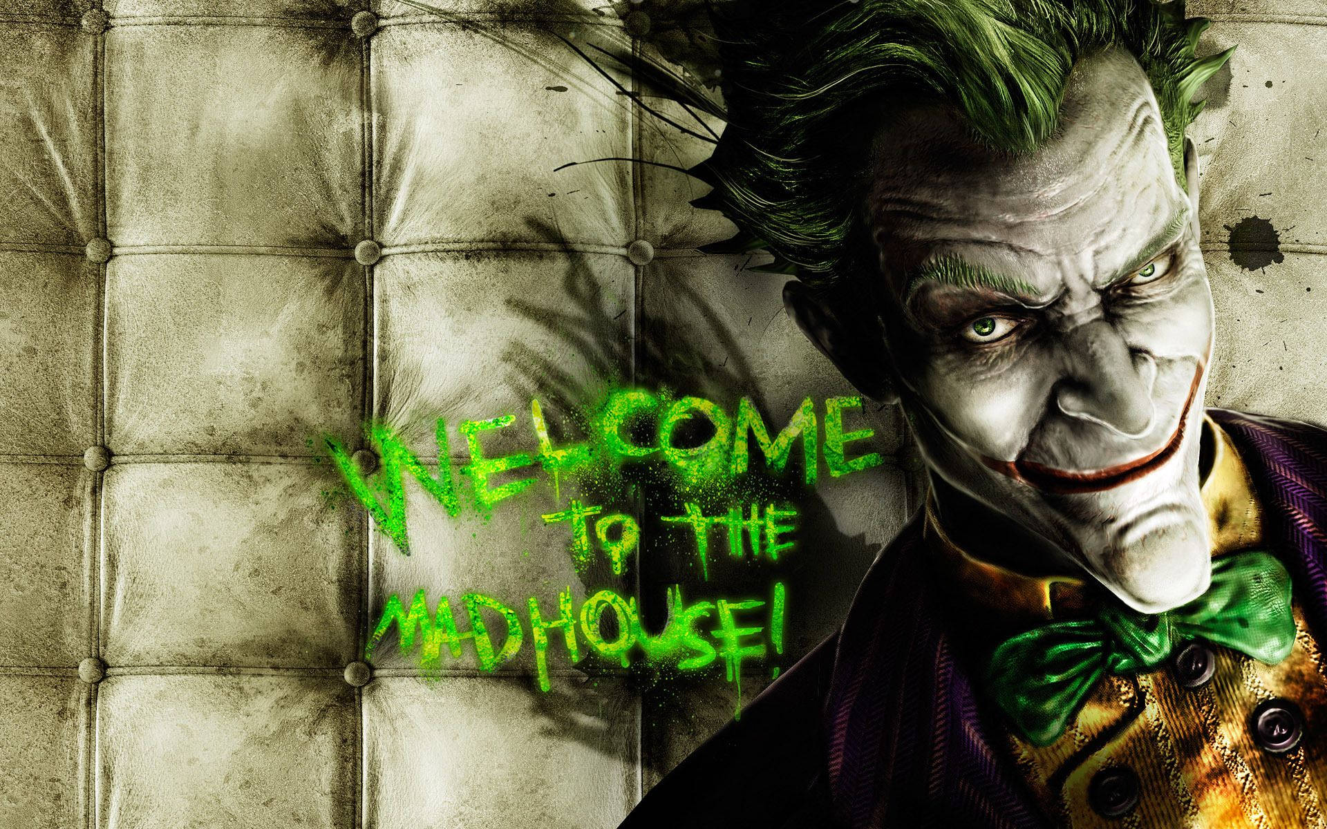 Joker Welcome To Madhouse Background